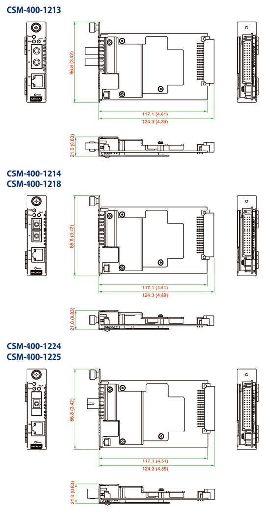 CSM-400-1213 - サイズ