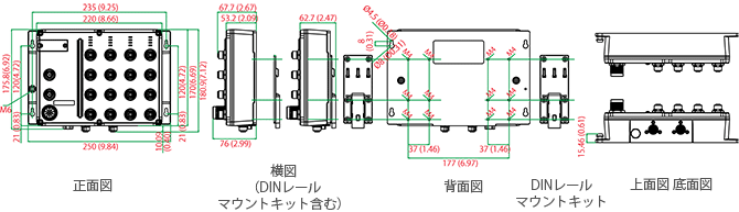 TN-5518A-8PoE-2GTXBP-WV-T - サイズ