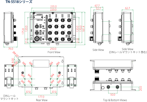 TN-5518-2GTXBP-HV-HV - サイズ