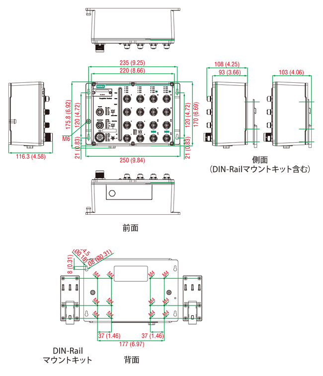 TN-5916-WV-CT-T - サイズ