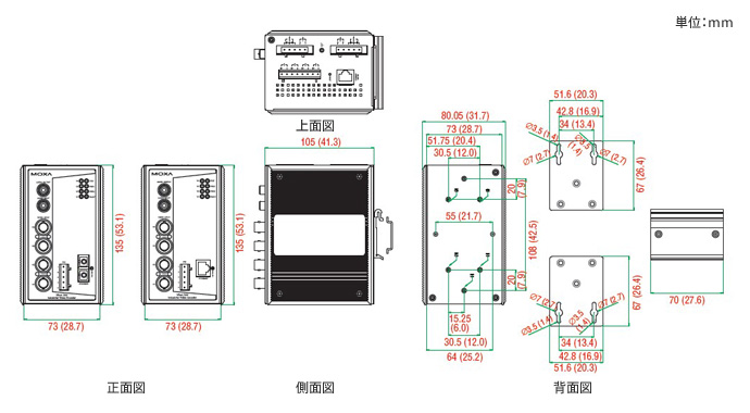 VPort 364A-S-SC - サイズ