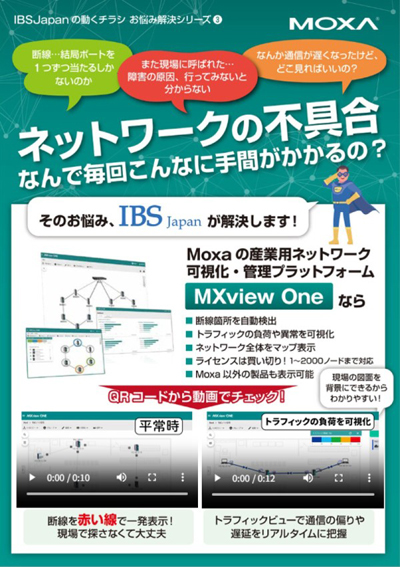 IBSJapanの動くチラシ：お悩み解決シリーズ③ - Moxa - イメージ