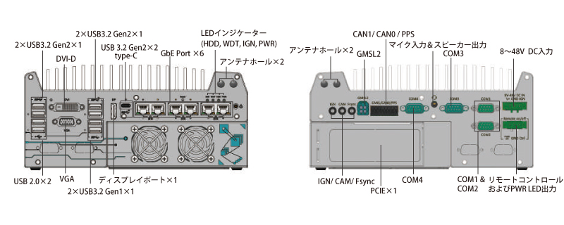 Nuvo-9154GC - 外観図
