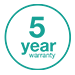 最長5年保証と長期供給 - イメージ