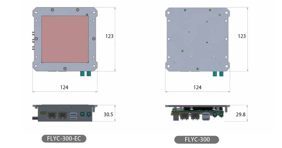 FLYC-300シリーズ - サイズ