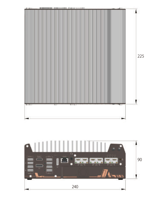 Nuvo-11002E - サイズ