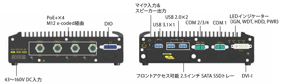 Nuvo-2610RL-H - 外観図
