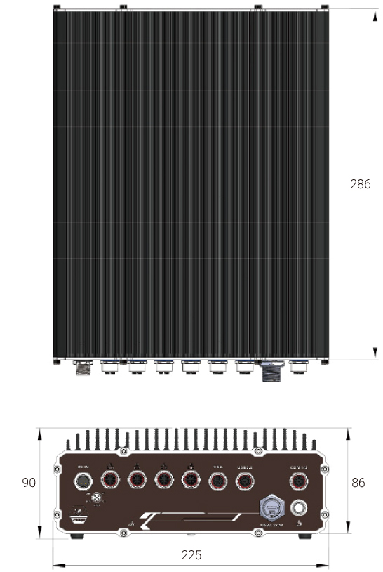 Nuvo-9650AWP - サイズ