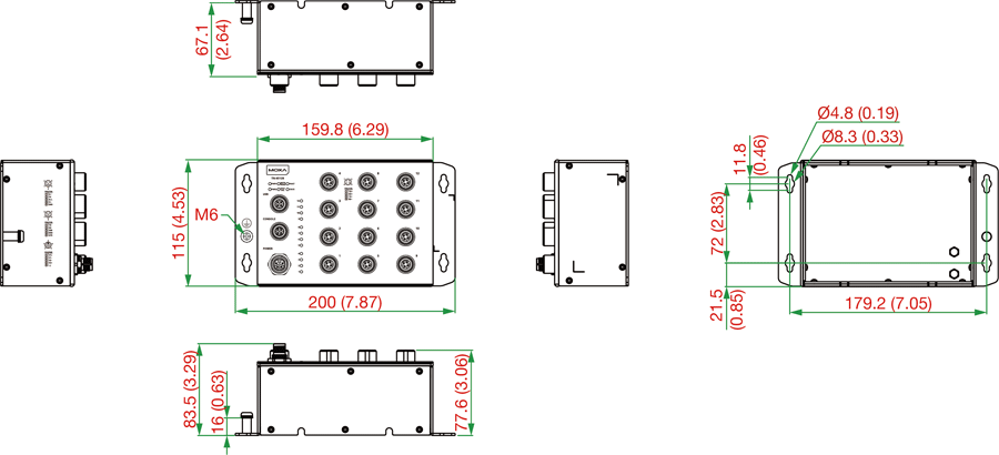 TN-4512B-CT-T - サイズ