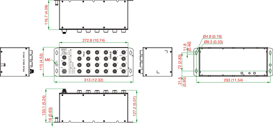 TN-4524B-16P-4GP-4GBP-CT-T - サイズ