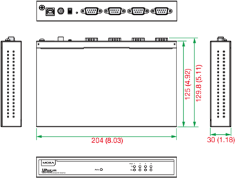 UPort 1450 - サイズ