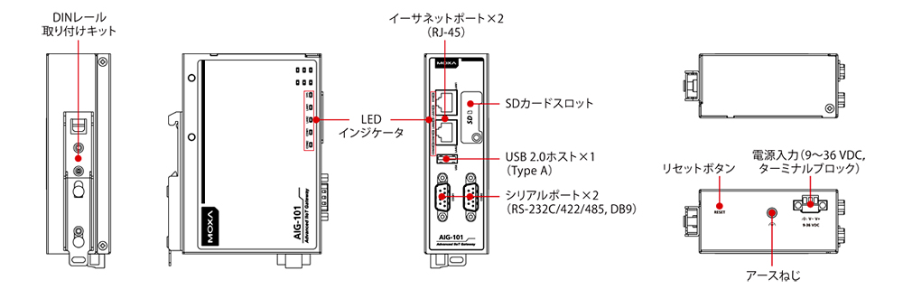 AIG-101-T - 外観図
