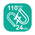 24~110VDCのワイド電源入力範囲 - イメージアイコン